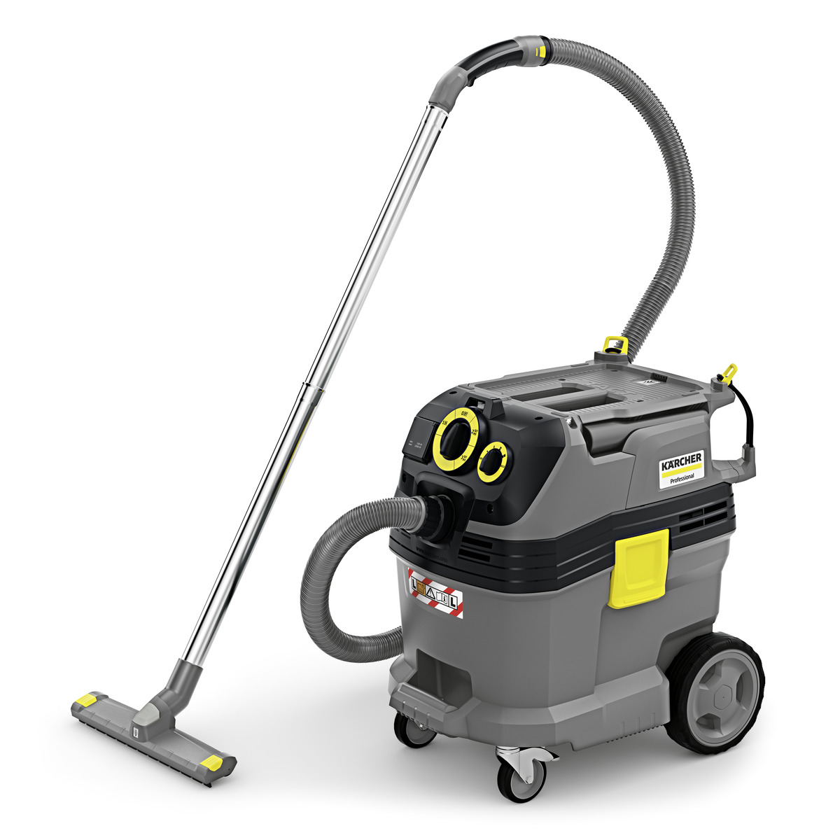 Fshesë Industriale Kärcher NT 30/1 Tact L – 1380W, 30L Inox, Sistem Pastrimi Filtri Tact