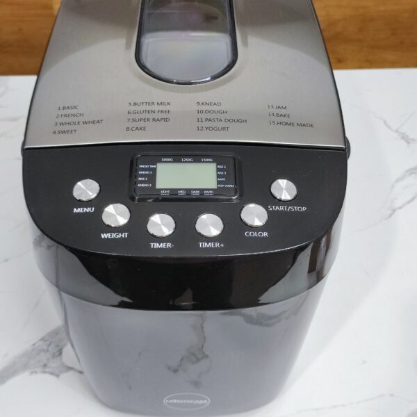 Bëres Buke Montecasa – 12 Programe, 900–1200gr, LCD, Pjekje Automatike & Funksion Keep Warm