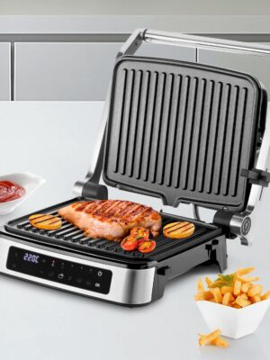 Ufesa Everest Contact Grill 2000W – Stainless Steel, Touch Screen & 5 Programe