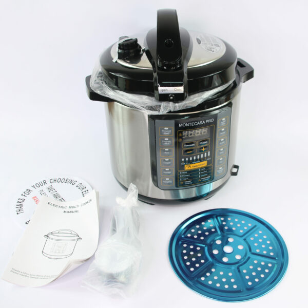 Multicooker Montecasa Premium Pro 6 L – 1000 W, Inox, 20+ Programe, Start Delay, Mbaj Ngrohtë 24 h