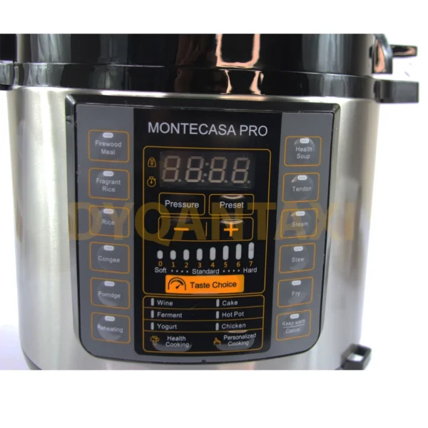 Multicooker Montecasa Premium Pro 6 L – 1000 W, Inox, 20+ Programe, Start Delay, Mbaj Ngrohtë 24 h