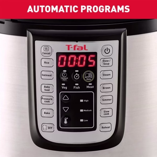 Multicooker Tefal CY505EE0 – 6L, 25 programe, 1200W, gatim i shpejtë