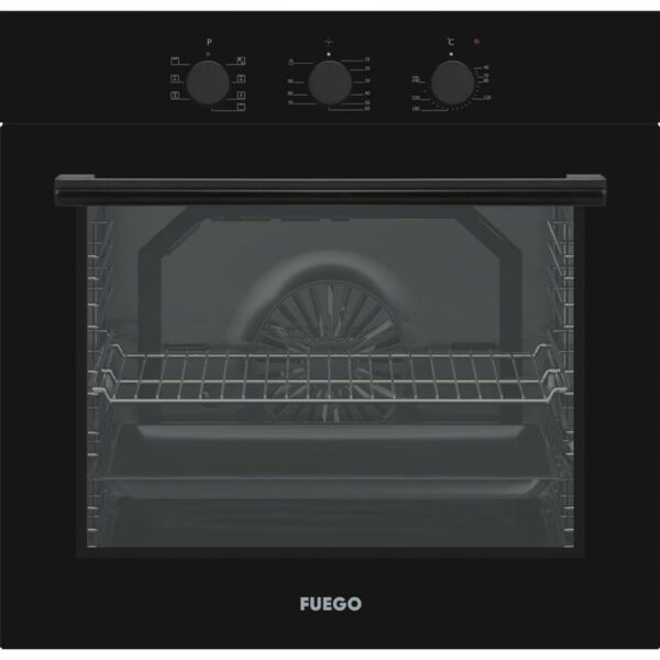 Furrë Inkaso Fuego COFGSMBI1080B – Multifunksionale 72L, Dizajn Black Glass, Klasa A