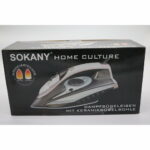 Hekur Sokany AJ-2053-22 – 2400W, taban qeramik SteamGlide, rezervuar 400ml