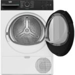 Tharëse Beko BM3T3924WBB 9 kg – Efikasitet maksimal me pompë nxehtësie