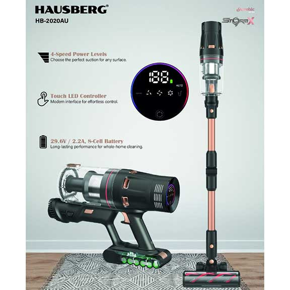 Fshesë Vertikale HAUSBERG HB-2020AU – Pastrim Praktik dhe Efikas për Çdo Ambient