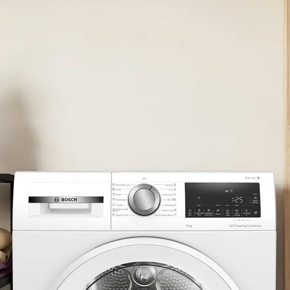 Tharëse Rrobash Bosch WQG14591BY – 9 kg, Pompë Nxehtësie &amp; AutoDry për Tharje Precize