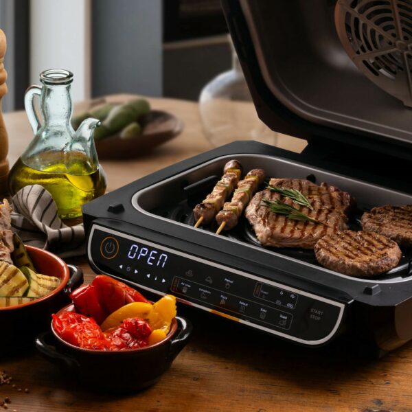 Friteze ARIETE Air Fryer + GrillSteak/Pan 8LT AR4635BK – Gatim i Shëndetshëm dhe Multifunksional