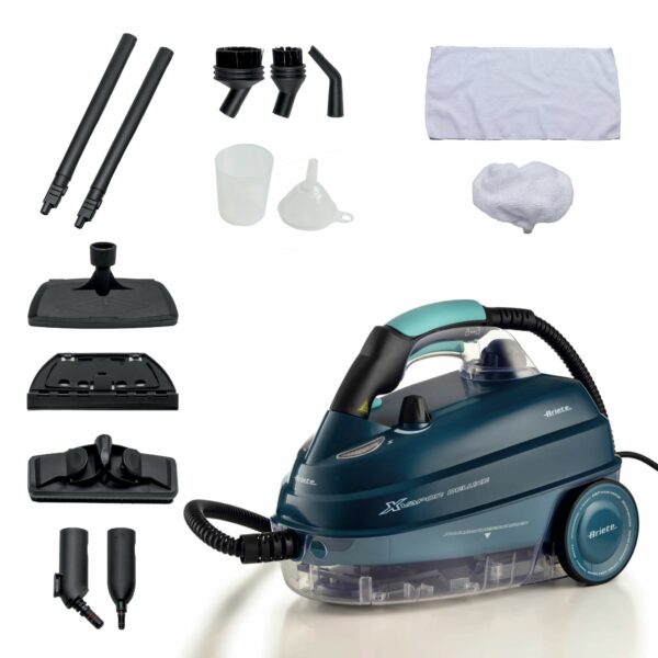 Fshese ARIETE Steam Cleaner XVAPOR Deluxe AR4146BL – Pastrim i Thellë me Avull dhe Stil Modern