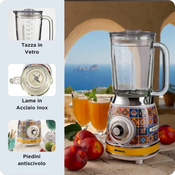 Blender ARIETE Positano AR583POS 1000W – Fuqi dhe Dizajn Modern për Kuzhinë