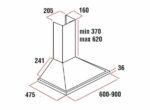 Aspirator HAUSBERG HB-1260NG Black – Fuqi të Lartë dhe Dizajn Modern për Kuzhinën Tuaj