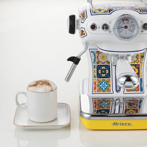 Ekspres Kafe ARIETE Positano AR1389POS – Makineri Espresso me Shkumëzues Qumështi për Shtëpi