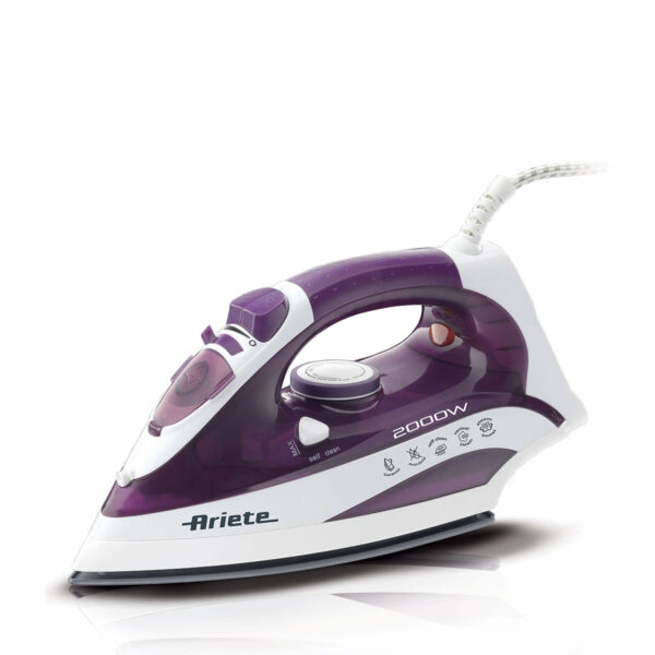 Hekur ARIETE Iron 2000W Purple AR6235 – Hekurosje e Lehtë dhe Efikase Çdo Ditë
